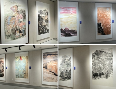 "黄河之滨也很美":沿黄九省画院美术作品在兰州联展